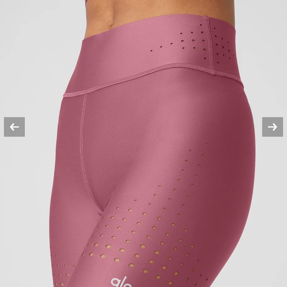 Alo Yoga High-Waisted Leggings in Mauve - Picture 1 of 4